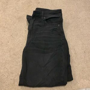Black American Eagle Ripped Mom Jeans